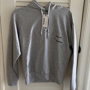 Gray “wear me” hoodie